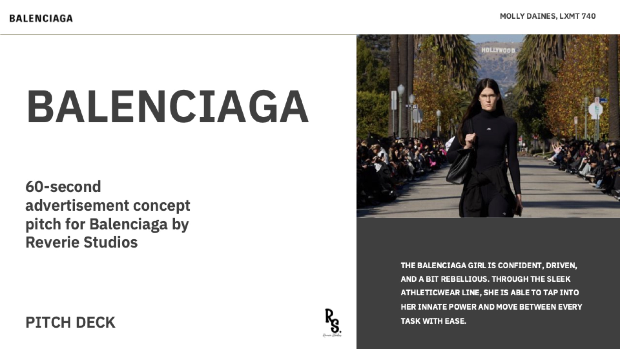 Balenciaga — Visual Narrative Pitch